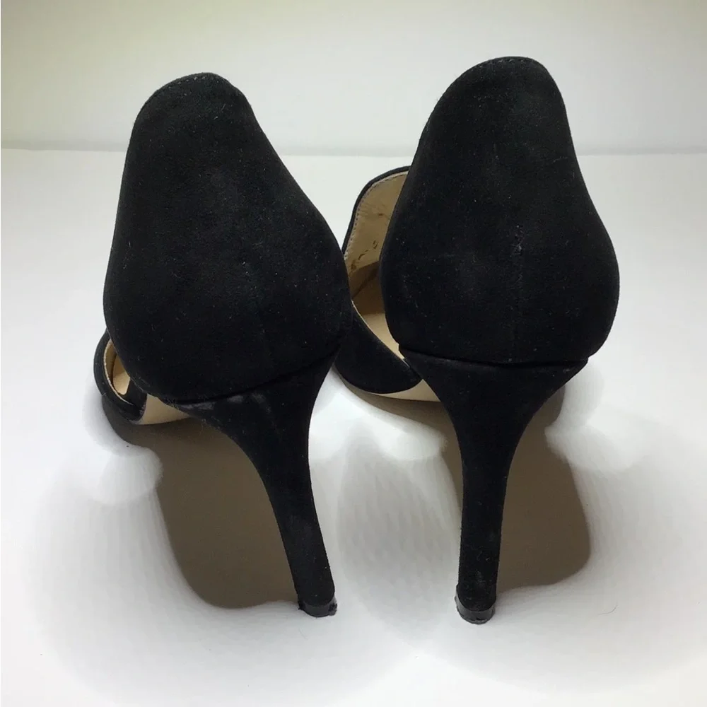 Adrienne Vittadini Nicolo Black Suede 4" D'Orsay Dress Heels - 7.5M - Picture 11 of 12